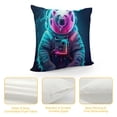 thumbnail image 4 of Polar Bear Sequin Pillow Case - Cyber Style Pillow Case - Graphic Pillowcase - White, 4 of 5
