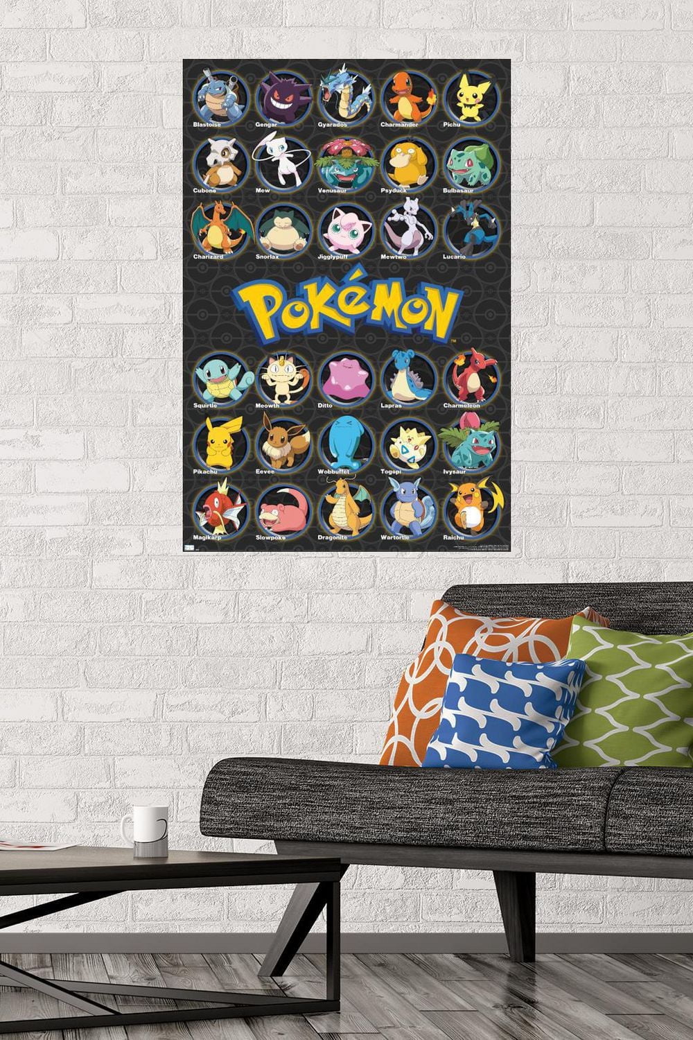 Pokémon - All Time Favorites Wall Poster, 14.725" x 22.375" Framed