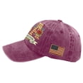 thumbnail image 3 of America 250th Birthday Hat Rose USA Pattern 250 Years Anniversary Adjustable Baseball Cap for Men Women, 3 of 4