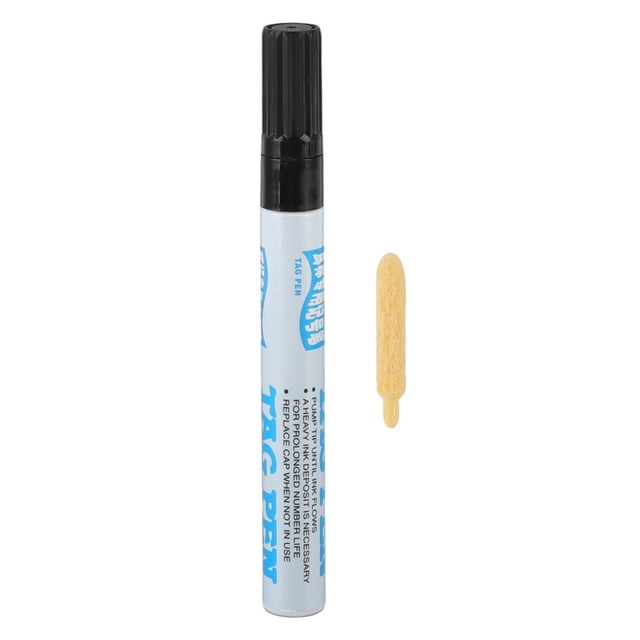 Livestock Ear Tag Pen Ear Tag Marking Pen Ear Tag Pen Waterproof Strong Penetration Black Ink Ear Marking Pen Portable Permanent Markers for Pig Cow Sheep