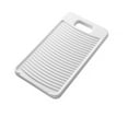 thumbnail image 3 of High Toughness Laundry Board Wash Board, Washboard for Hand Washing Clothes, Plastic Laundry Scrub Board Household Portable Washing Board, Non-slip Washboard Scrubbing Board for Hand(Grey,11x6.3"), 3 of 5