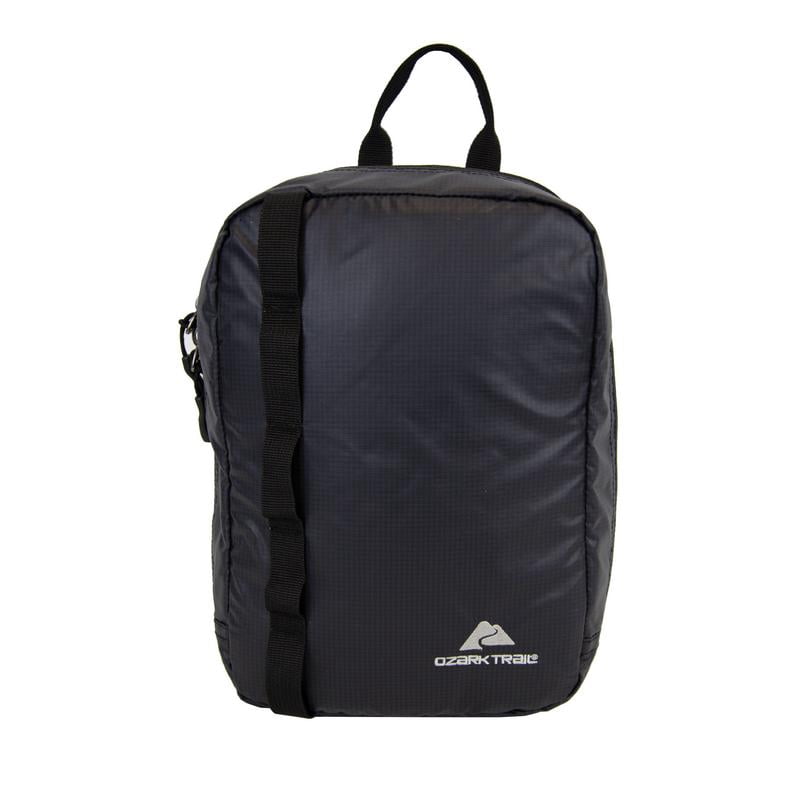 Ozark Trail Unisex 45L Packable All-Weather Duffel Bag for Travel, Solid Black
