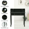 thumbnail image 5 of Topbuy Writing Desk W/ Drawer Detachable Floating Organizer Computer Table Black, 5 of 9