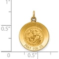 thumbnail image 4 of 14K Yellow Gold Saint George Medal Charm (20 X 15) Made In United States xr410, 4 of 6