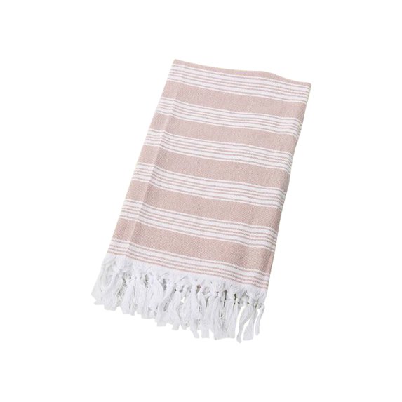Moocorvic Clearance Cotton Absorbent Large Size Bath Towel European And American Knitted Striped Fringed Turkish Sand