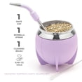 thumbnail image 2 of Set de mate BALIBETOV de acero inoxidable lila, 280 ml, 2 of 7