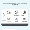 thumbnail image 4 of PP Material Student Sitting Posture  Cushion, Long Term Comfortable Sitting Efficient Learning Tools Office Waist, 4 of 8