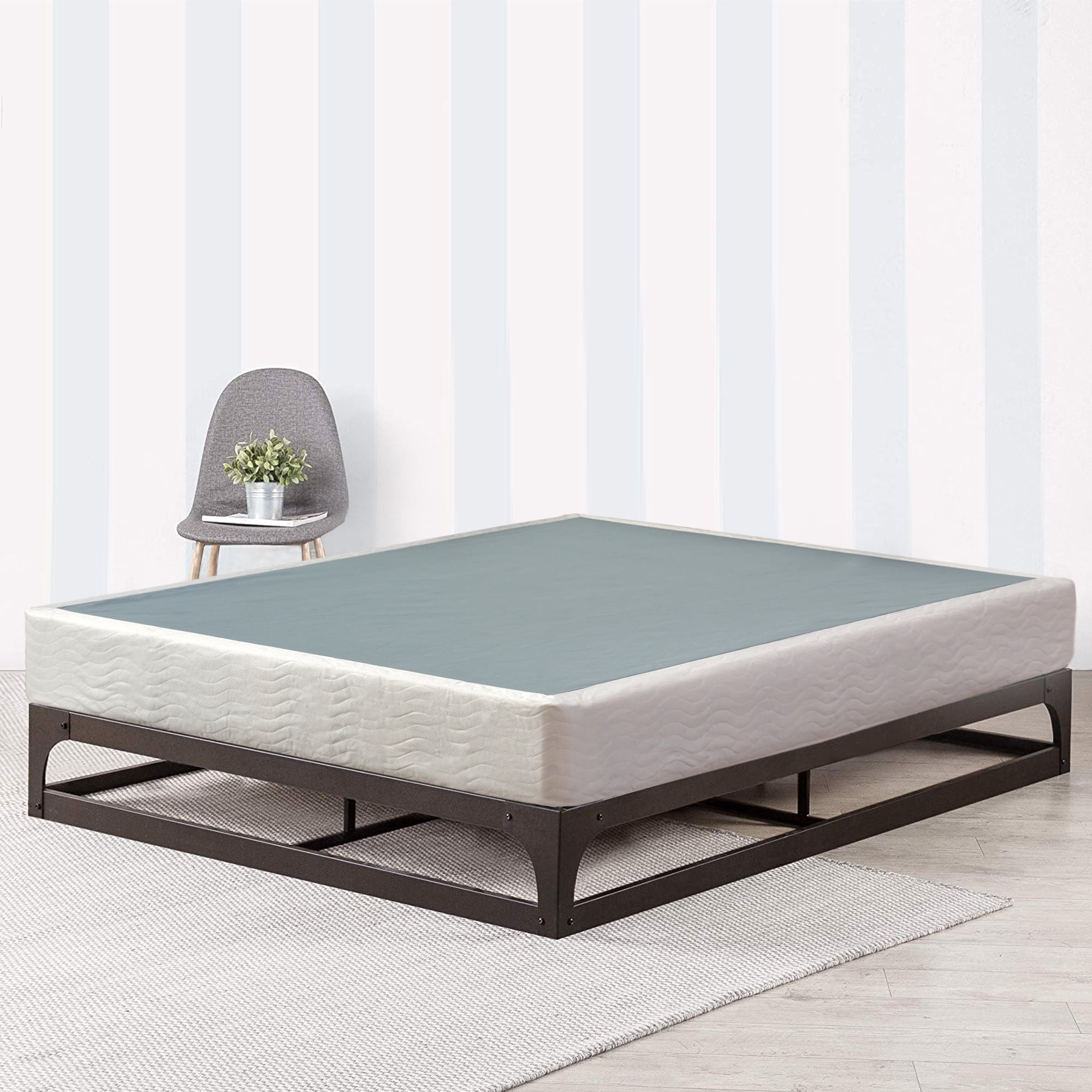 Wayton, 8-Inch Easy Wood Box Spring With Simple Assembly, Full - Walmart.com - Walmart.com