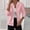 Pink, variant on Sakmal Workout Womens Jackets Winter Black Track Jacket Cropped Lightweight Solid Coats for Women