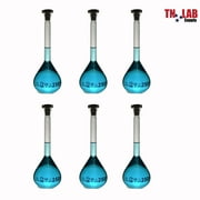 Volumetric Flask 250ml Borosilicate Glass 14/23 Joint Class A Accuracy 6-Pack