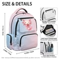 thumbnail image 7 of Yspwyqan Strawberry Axolotl School Backpack for Kids Teens, 17 Inch 600D Polyester Lightweight Bookbag Fits 15.6 Laptop, Multi-Pocket Pink Blue Gradient Bags for Elementary Middle School, 7 of 7