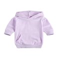 thumbnail image 1 of PENGXIANG Robe à Capuche pour Bébé Fille Tenues Solides Manches Longues Pull-Over avec Poche Robe Droite Longue Violette 1-2 Ans, 1 of 6