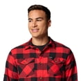 thumbnail image 3 of Camisa Columbia Bearmouth Springs de franela para hombre, color rojo, talla XL, 3 of 3
