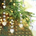 thumbnail image 3 of 30-Pcs Crystal Christmas Ornaments - Clear Acrylic Hanging Ball with Beaded Accents for Tree Decor, Holiday Party Supplies, 3 of 10