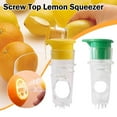 thumbnail image 2 of SharkTRUE Screw Top Lemon Mini Squeezer Hand Juicer Pourer Citrus Squeezer For Lemon Manual Citrus Juicer Lemon Limes, 2 of 9