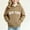 Khaki, variant on Amidoa Girls Graphic Hoodie Pullover Hooded Sweatshirt Fleece Oversized Kids Cute Hoodies With Pocket Orange Size 2-3Years
