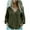 Army Green, variant on Womens Trendy Ruched Linen Comfy Loose Blouses Tops Women's Fashion Spring/Summe Linen Solid Color V-neck Button Open Shirt Long Sleeve Lock Shirt/Top