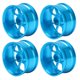thumbnail image 5 of 4 bujes de rueda RC de alta resistencia al desgaste, aleación de aluminio, accesorios para coche de control remoto para coche deportivo plano 1/10, color azul, 5 of 14