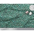 thumbnail image 2 of Soimoi Green Cotton Poplin Fabric Leopard Animal Skin Printed Craft Fabric by the Yard 58 Inch Wide, 2 of 3