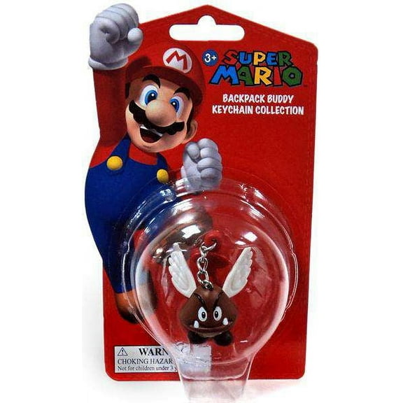 Super Mario Backpack Buddy Collection Paragoomba Keychain