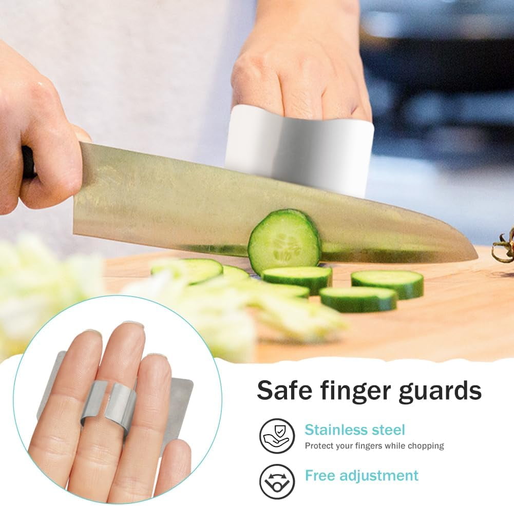 MKEUDQ-Flexible Cutting Board, With Finger Guard Silicone Cutting Board Non Slip Cutting Mat Foldable Chopping Board Mat for Meat and Vegetables(Blue)