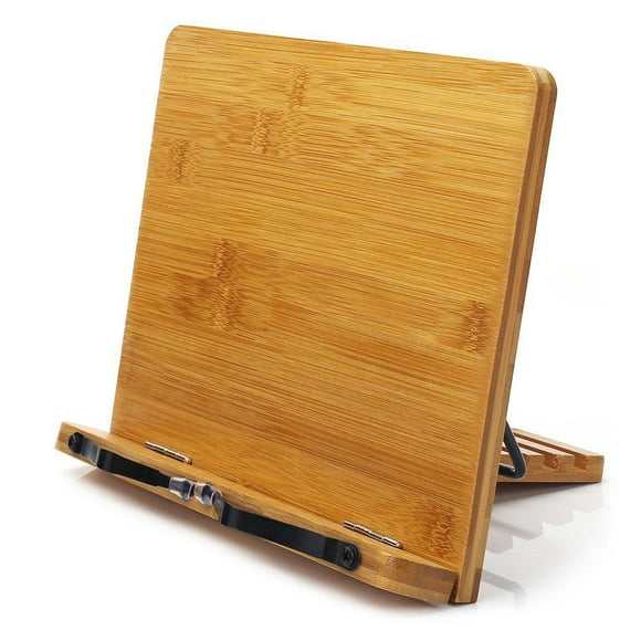 Bandeja de soporte ajustable para libros Wishacc de bambú