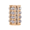 thumbnail image 1 of Especiero Xtellar Giratorio Redondo De Bambú Con 16 Frascos Color Marrón claro, 1 of 5
