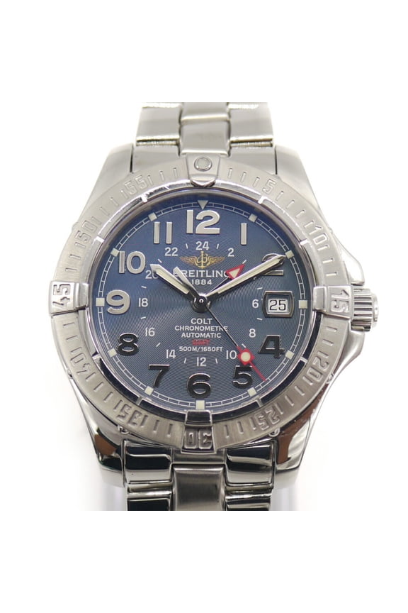 Pre-Owned BREITLING Colt GMT A32350 Automatic Chronometer Blue Dial (Good)
