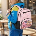 thumbnail image 2 of Pzuqiu Pink Axolotl Print 13.5 Inch Girls School Backpack Lightweight Breathable Preschool Bookbag with Adjustable Straps & Side Mesh Pockets for Kindergarten Elementary, 2 of 7