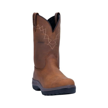 

Dan Post Work Boots Mens WCT Round Toe 11 Pull On Tan DP62504