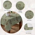 thumbnail image 5 of Sage Green Floral Table Cloth Waterproof Tablecloths, Vintage Spring Botanical Flowers Tablecloth Dining Table Cover for Kitchen Party Tabletop Outdoor, Rectangle Tablecloth 52x70 Inch, 5 of 9