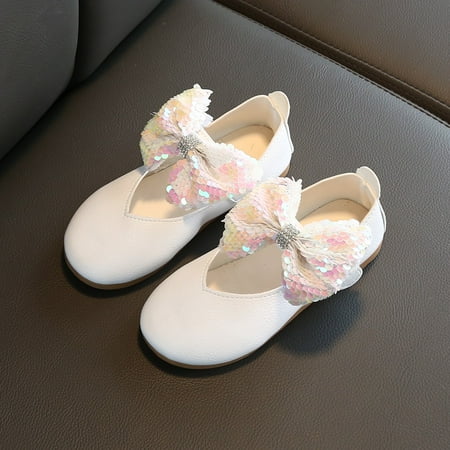

YOHOME Children Kids Baby Girls Cute Crystal Bling Bowknot Single Princess Casual