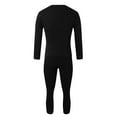 thumbnail image 4 of Outfmvch Thermal Underwear For Men Thermal Underwear For Women Solid Color Underwear Set For Warm Clothes Pants Plush And Thickened Plush Mens Thermals Top And Bottom Set Black M, 4 of 4