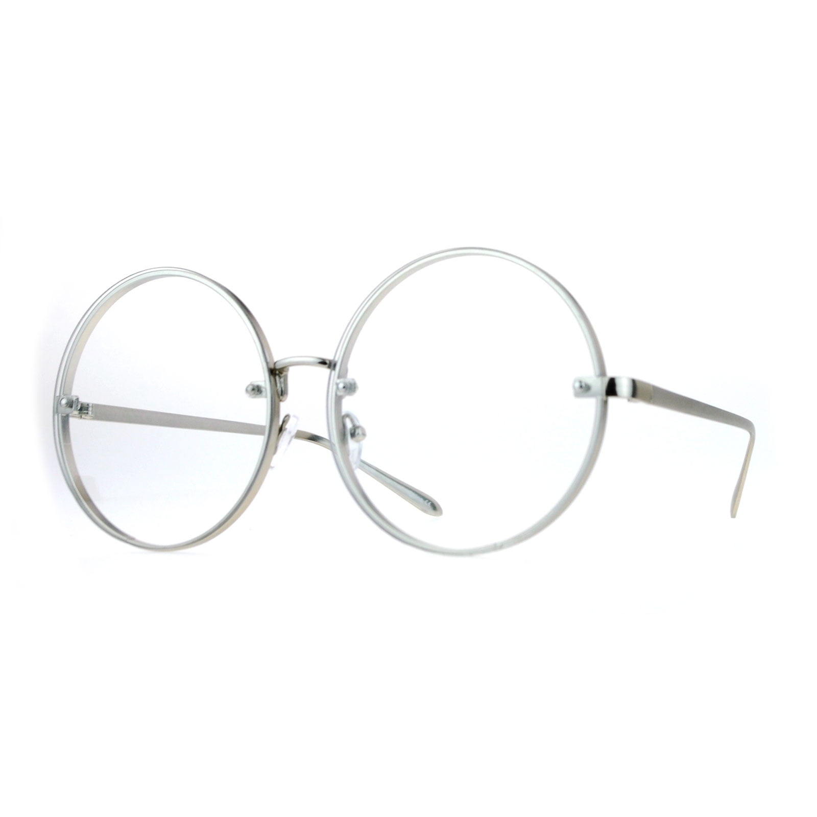 Rimless circle glasses deals