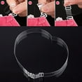 thumbnail image 3 of 6 Pair Clear Bra Straps, Transparent Detachable Invisible & Adjustable Hook, 3 of 3
