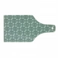 thumbnail image 1 of Garden Cutting Board, Baroque Style Inspired Delicate Daisy Flower Petals and Dots, Decorative Tempered Glass Cutting and Serving Board, Wine Bottle Shape, Pale Sage Green White, by Ambesonne, 1 of 1
