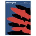 thumbnail image 2 of Art.com State Poster WA Washington Stretched Canvas Print Wall Art, 12" x 16", 2 of 4