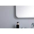 thumbnail image 4 of Elegant Lighting MR802230WH 22 x 30 in. Soft Corner Metal Rectangular Mirror, White, 4 of 4