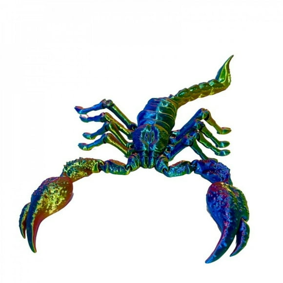 3D Printed Colorful Scorpion Figurine