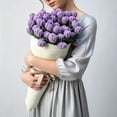 thumbnail image 6 of ROSEKIND 63'' Rose Flower Bouquet Blanket, Soft and Lightweight Knitted Throw Blankets, 6 of 6