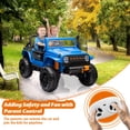 thumbnail image 3 of 24V Kids Ride On Truck 2 Seater Car Electric Power Vehicles w/Remote Control, 4-Wheeler Suspension, 4x55W Powerful Engine, 3 Speeds, LED Lights, 3 of 8
