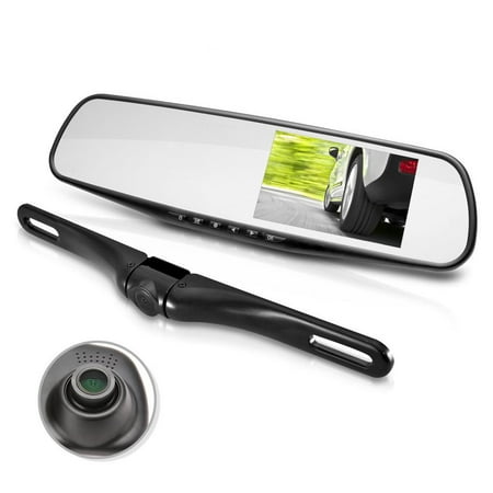 PYLE PLCMDVR45 - Dual Dash Cam Car Backup Camera | Car Recorder | Blackbox DVR | Rear Camera | Loop Security Camera | Waterproof Night Vision | Audio Recorder W Microphone