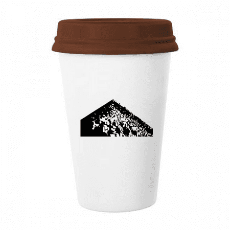 

Pyrad Chartlet Art Deco Fashion Mug Coffee Drinking Glass Pottery Cerac Cup Lid