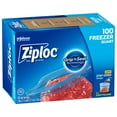 Ziploc® Brand Freezer Bags with New Stay Open Design, Quart, 100 Count