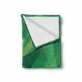 thumbnail image 2 of Mint Soft Flannel Fleece Throw Blanket, Psychedelic Geometric Crystal Pattern with Cosmic Digital Boho Print, Cozy Plush for Indoor and Outdoor Use, 70" x 90", Jade and Lime Green, by Ambesonne, 2 of 6