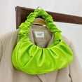 thumbnail image 1 of LNGOOR Sac Design Minimaliste Froncé Vert Imperméable Léger pour Affaires Décontractées Sac Froncé Minimaliste pour Adolescentes Femmes Étudiantes Rookies & Travailleurs à Col Blanc Parfait pour l'Été, 1 of 7