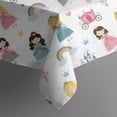 thumbnail image 5 of Princess Carriage Castle Pattern Square Tablecloth,Waterproof Square Table Cover,Wipeable Spillproof Washable Table Cover for Home Kitchen Party Decor 42"X42"(107x107cm), 5 of 6