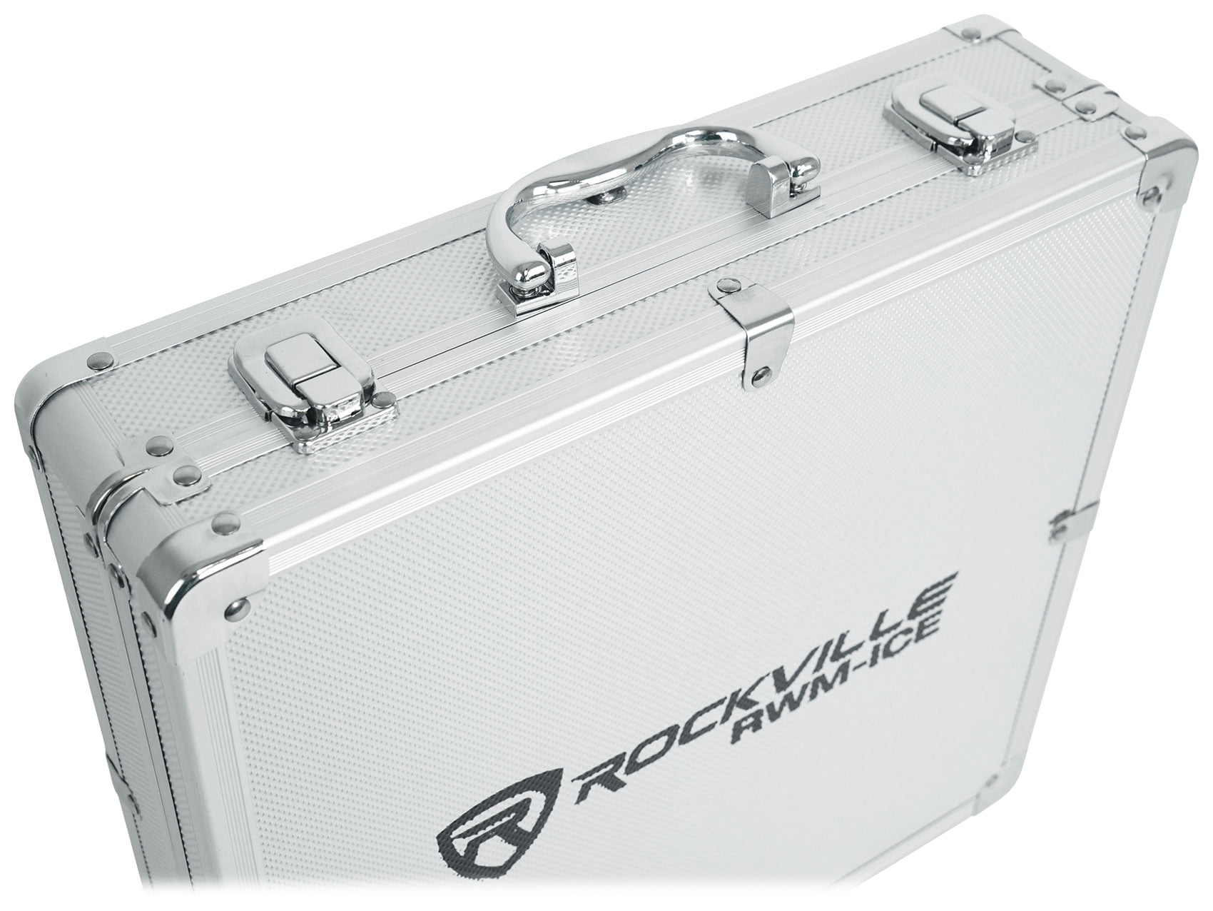 Rockville RWM-ICE Dual UHF 100 Chan. Diamond Handheld Wireless Microphone System