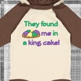 thumbnail image 4 of Inktastic They Found Me in a King Cake Boys or Girls Long Sleeve Baby Bodysuit, 4 of 5