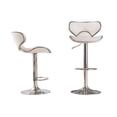 thumbnail image 3 of Airlift Adjustable Swivel Barstool Set of 2, Faux Leather / Stylish Seating for Living Area, 3 of 4